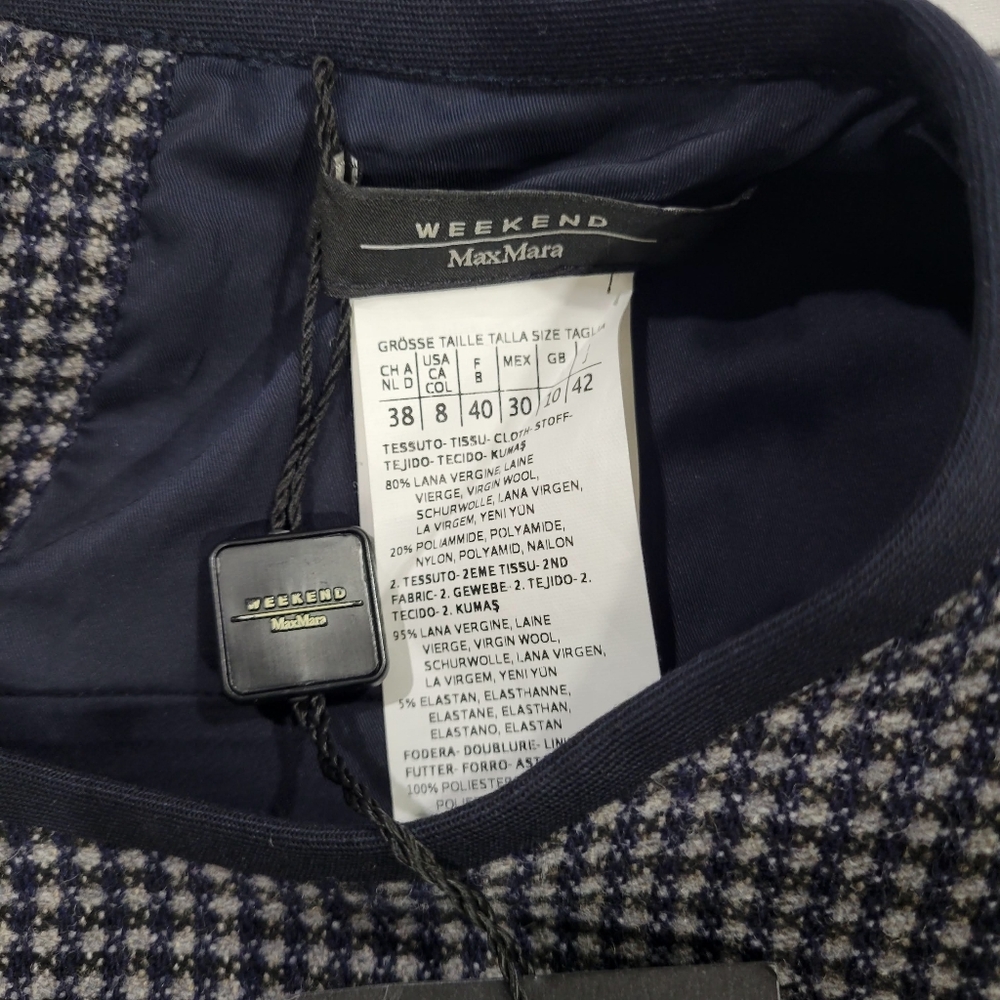 MaxMara Weekend Wool Long Sleeve Sheath Dress Size 8 NWT $375 - Picture 6 of 8